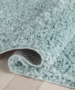 Well Woven Emerson Modern Solid Seafoam Green Textured Shag Rug 23 Well Woven Emerson Modern Solid Seafoam Green Textured Shag Rug