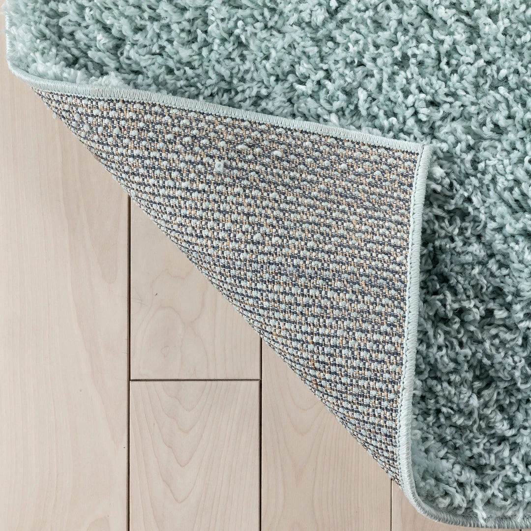 Well Woven Emerson Modern Solid Seafoam Green Textured Shag Rug 5 Well Woven Emerson Modern Solid Seafoam Green Textured Shag Rug