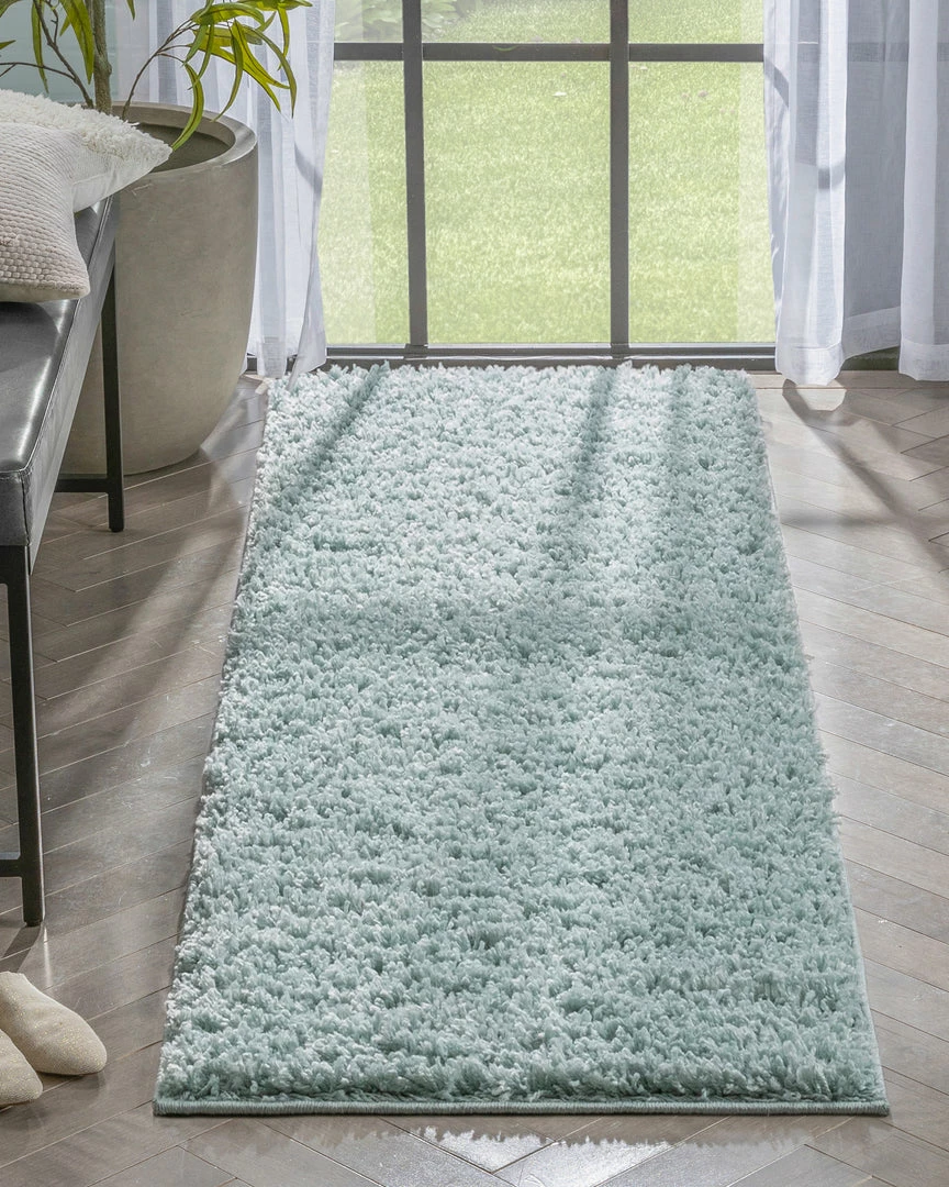 Well Woven Emerson Modern Solid Seafoam Green Textured Shag Rug 16 Well Woven Emerson Modern Solid Seafoam Green Textured Shag Rug
