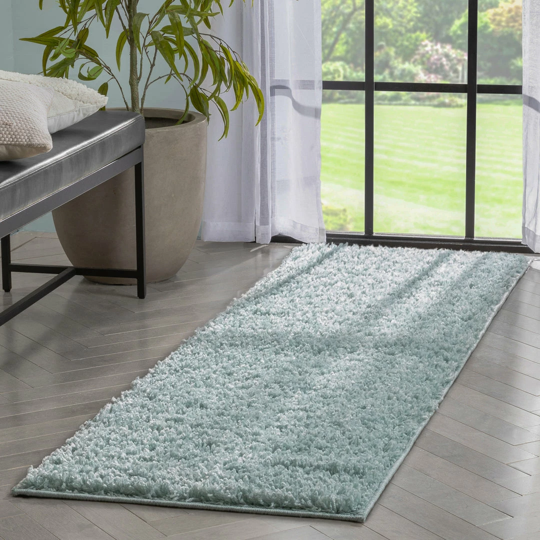 Well Woven Emerson Modern Solid Seafoam Green Textured Shag Rug 17 Well Woven Emerson Modern Solid Seafoam Green Textured Shag Rug