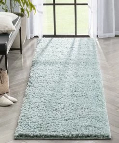 Well Woven Emerson Modern Solid Seafoam Green Textured Shag Rug 29 Well Woven Emerson Modern Solid Seafoam Green Textured Shag Rug
