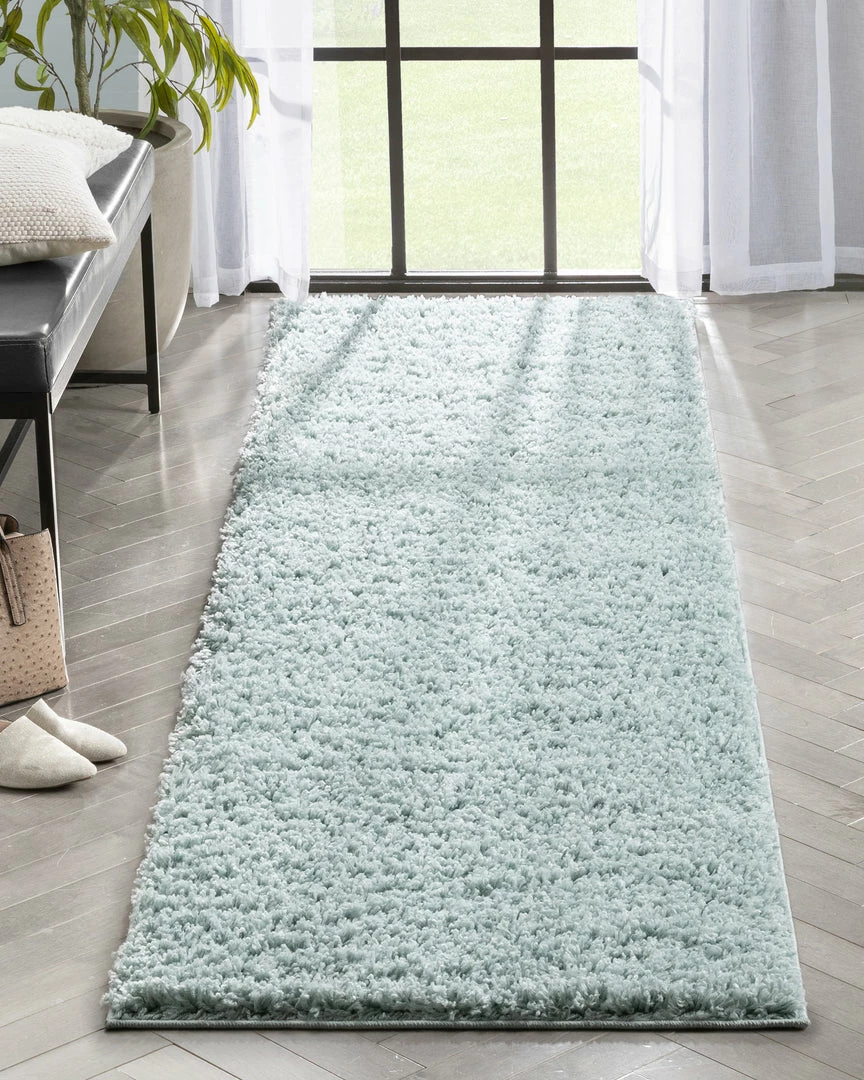 Well Woven Emerson Modern Solid Seafoam Green Textured Shag Rug 12 Well Woven Emerson Modern Solid Seafoam Green Textured Shag Rug