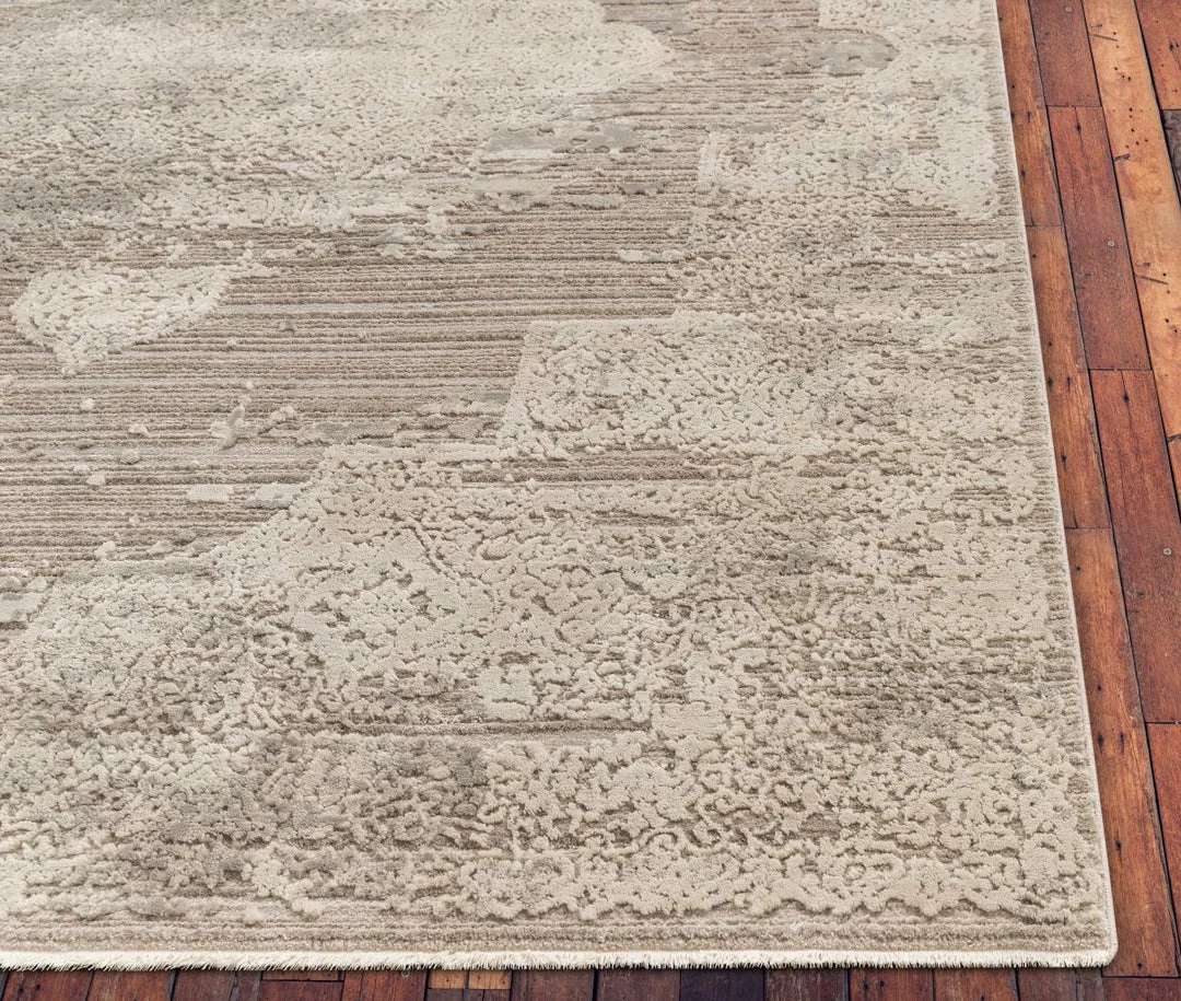 Well Woven Global Amie Beige Vintage Natural Medallion High-Low Rug 5 Well Woven Global Amie Beige Vintage Natural Medallion High-Low Rug