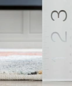 Well Woven Ravenna Vintage Abstract Leaves Blue Red Rug Global