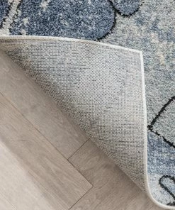 Well Woven Ravenna Vintage Abstract Leaves Blue Red Rug Global