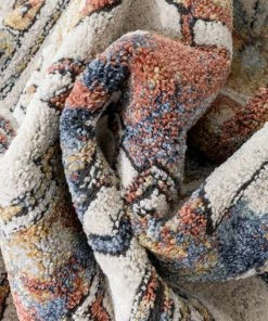 Well Woven Forli Southwestern Aztec Ivory Blue Rug