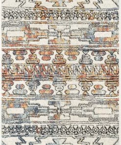 Well Woven Forli Southwestern Aztec Ivory Blue Rug