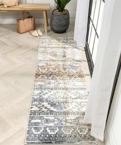 Well Woven Forli Southwestern Aztec Ivory Blue Rug