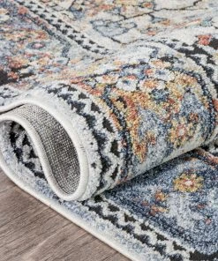 Well Woven Global Salerno Bohemian Vintage Persian Medallion Ivory Blue Rug 19 Well Woven Global Salerno Bohemian Vintage Persian Medallion Ivory Blue Rug