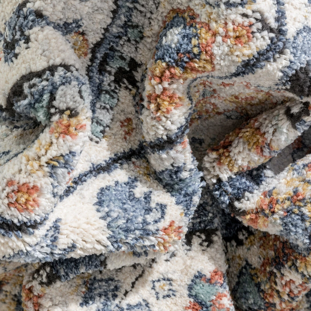 Well Woven Salerno Bohemian Vintage Persian Medallion Blue Rug Global 3 Well Woven Salerno Bohemian Vintage Persian Medallion Blue Rug Global