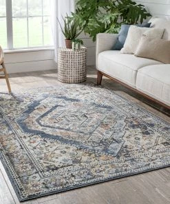 Well Woven Salerno Bohemian Vintage Persian Medallion Blue Rug Global 22 Well Woven Salerno Bohemian Vintage Persian Medallion Blue Rug Global