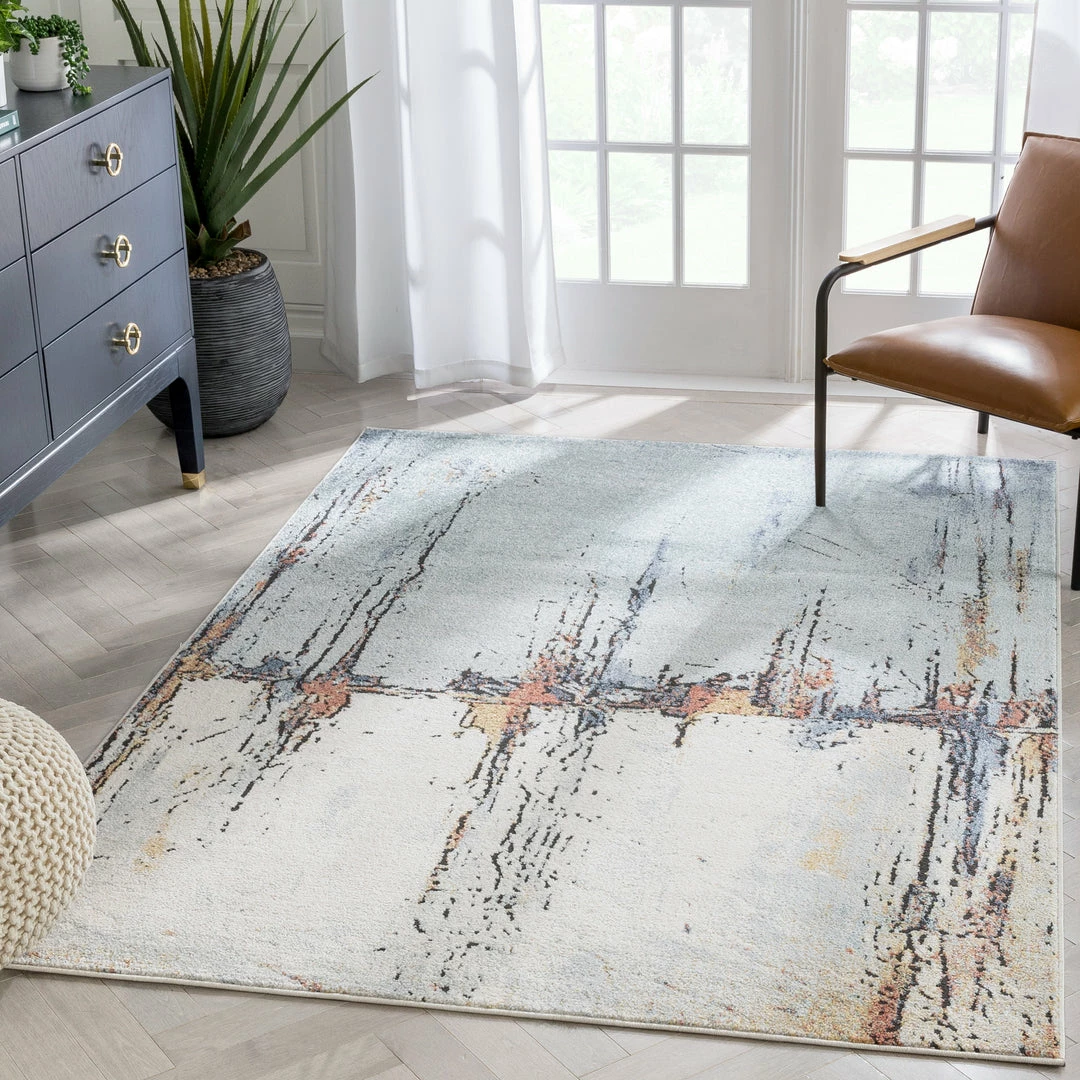 Well Woven Gela Abstract Paintsplash Light Blue Rug 1 Well Woven Gela Abstract Paintsplash Light Blue Rug