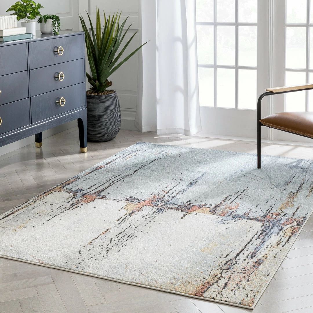 Well Woven Gela Abstract Paintsplash Light Blue Rug 8 Well Woven Gela Abstract Paintsplash Light Blue Rug