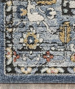 Well Woven Global Messina Vintage Oriental Medallion Blue Rug