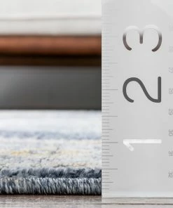 Well Woven Global Messina Vintage Oriental Medallion Blue Rug