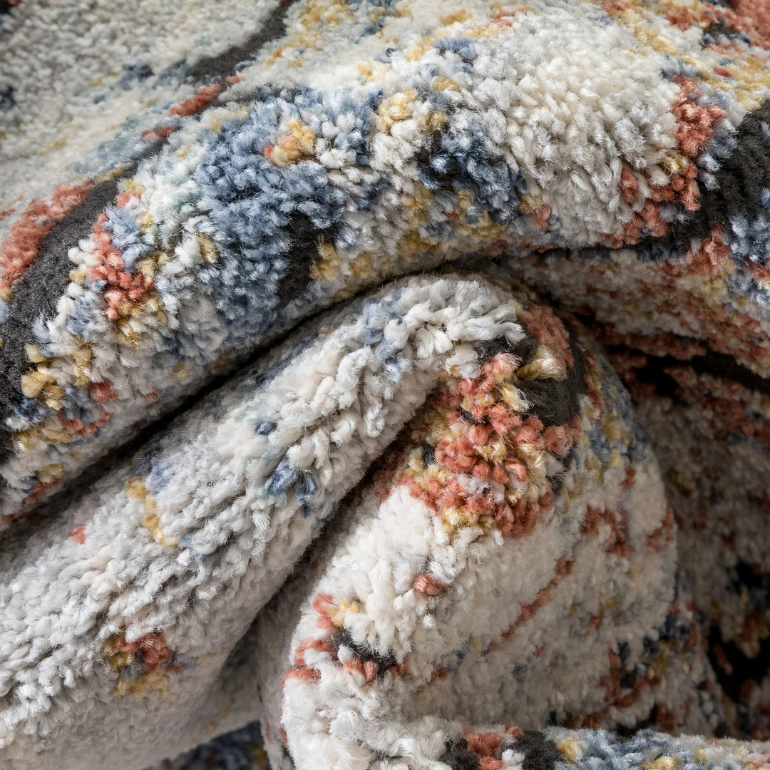 Well Woven Teramo Abstract Pattern Geometric Stripes Blue Rug Vintage 3 Well Woven Teramo Abstract Pattern Geometric Stripes Blue Rug Vintage