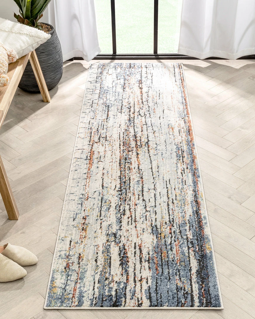 Well Woven Teramo Abstract Pattern Geometric Stripes Blue Rug Vintage 7 Well Woven Teramo Abstract Pattern Geometric Stripes Blue Rug Vintage