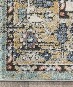 Well Woven Global Messina Vintage Oriental Medallion Green Rug