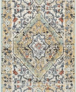 Well Woven Global Messina Vintage Oriental Medallion Green Rug