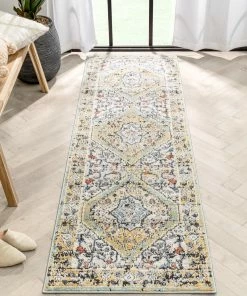 Well Woven Global Messina Vintage Oriental Medallion Green Rug