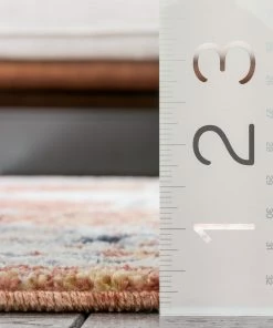 Well Woven Andria Vintage Medallion Botanical Border Rust Rug Global