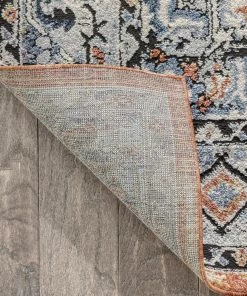 Well Woven Andria Vintage Medallion Botanical Border Rust Rug Global