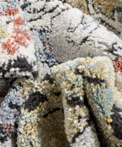 Well Woven Andria Vintage Medallion Botanical Border Green Rug