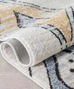 Well Woven Global Cesena Tribal Moroccan Diamond Ivory Rug