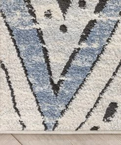 Well Woven Global Cesena Tribal Moroccan Diamond Ivory Rug