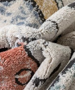 Well Woven Global Cesena Tribal Moroccan Diamond Ivory Rug