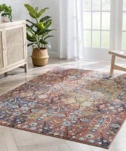 Well Woven Como Vintage Bohemian Oriental Red Rug Global