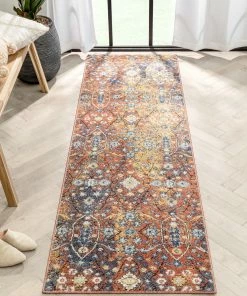 Well Woven Como Vintage Bohemian Oriental Red Rug Global