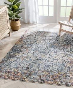Well Woven Como Vintage Bohemian Oriental Blue Rug Global