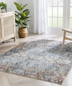 Well Woven Como Vintage Bohemian Oriental Blue Rug Global