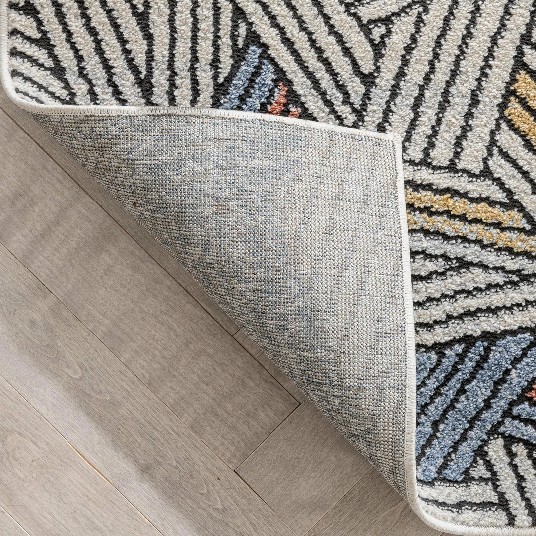 Well Woven Varese Abstract Geometric Stripes Blue Rug Vintage 5 Well Woven Varese Abstract Geometric Stripes Blue Rug Vintage