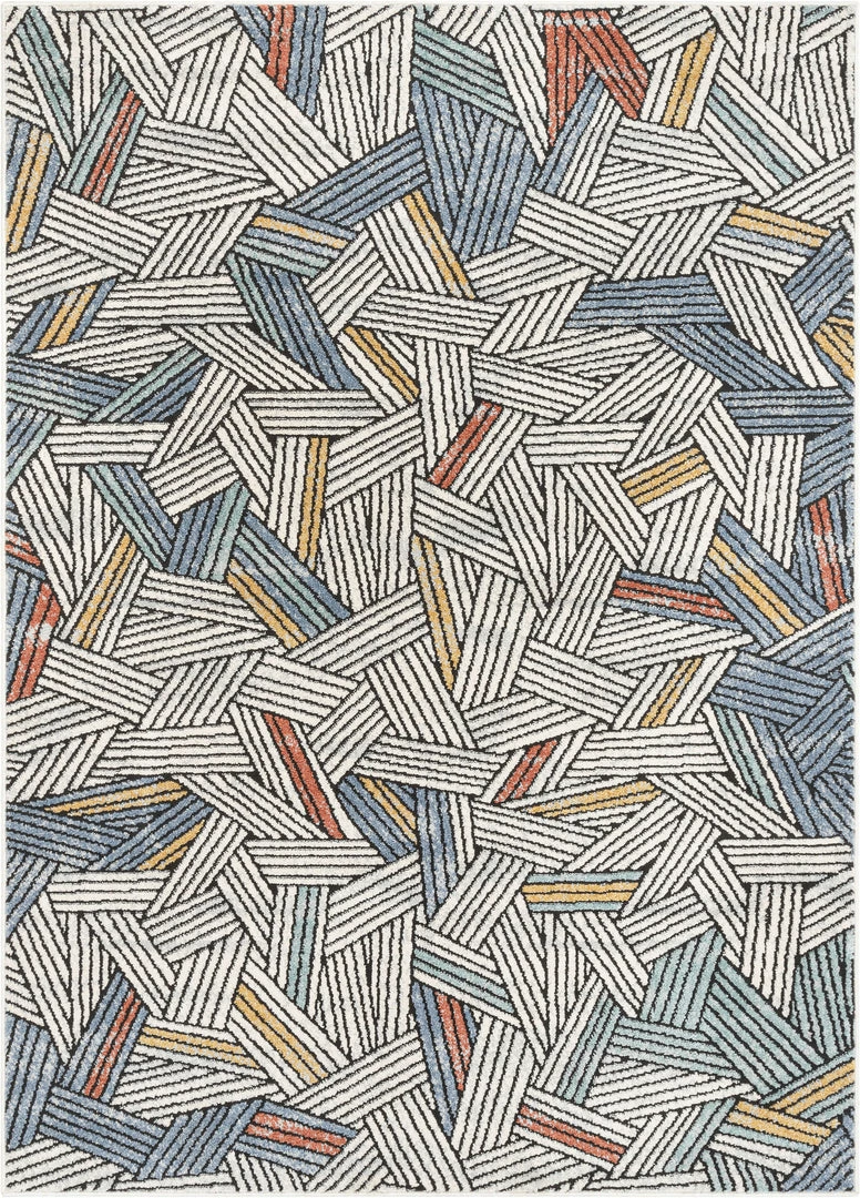 Well Woven Varese Abstract Geometric Stripes Blue Rug Vintage 2 Well Woven Varese Abstract Geometric Stripes Blue Rug Vintage