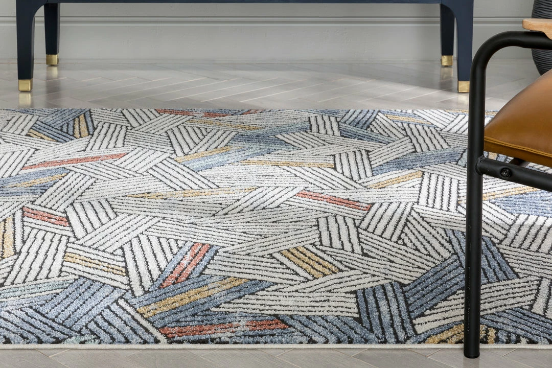 Well Woven Varese Abstract Geometric Stripes Blue Rug Vintage 10 Well Woven Varese Abstract Geometric Stripes Blue Rug Vintage