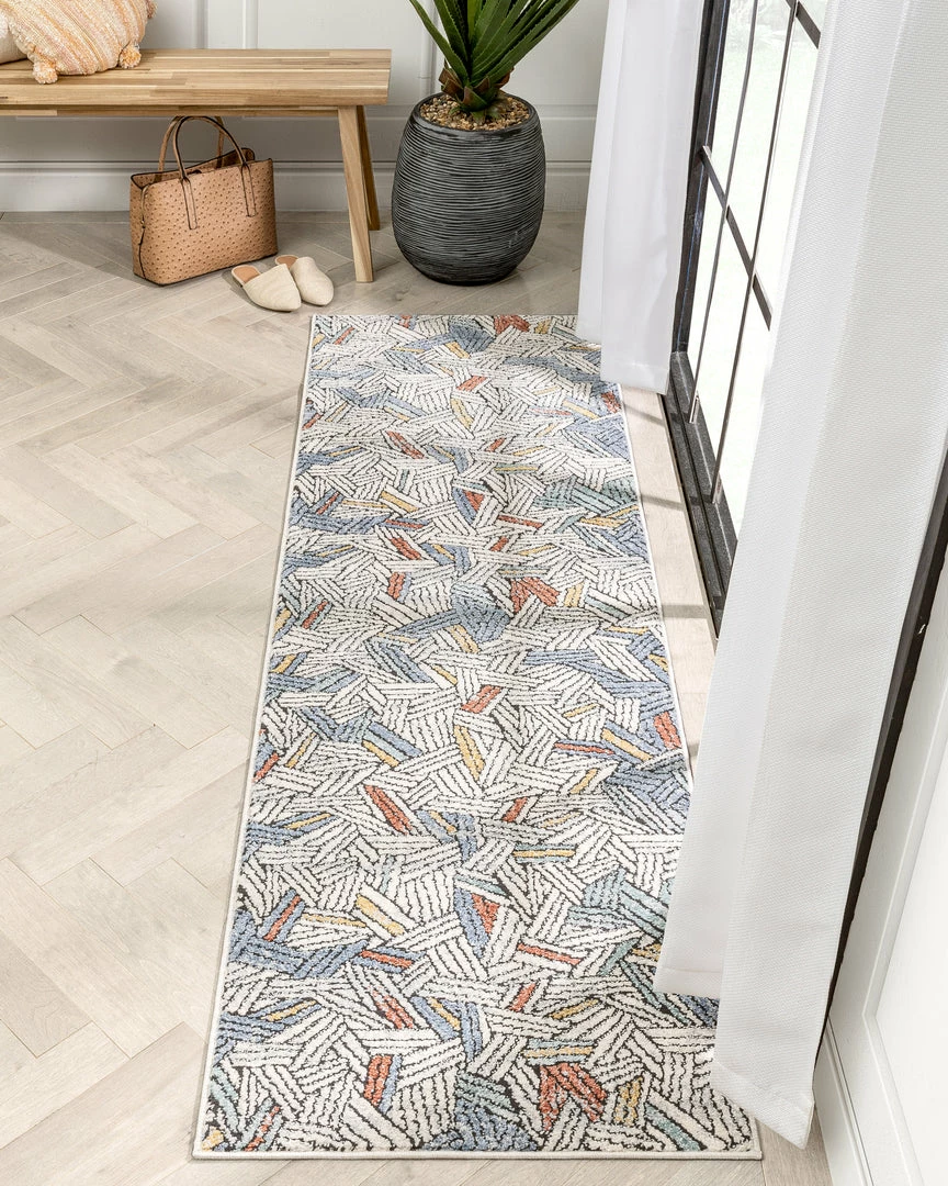 Well Woven Varese Abstract Geometric Stripes Blue Rug Vintage 12 Well Woven Varese Abstract Geometric Stripes Blue Rug Vintage