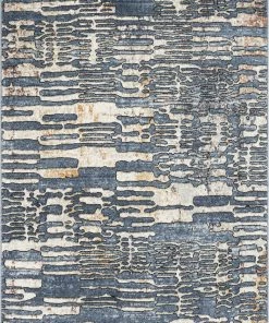 Well Woven Vintage Modica Geometric Abstract Pattern Blue Rug