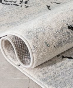 Well Woven Ancona Moroccan Tribal Diamond Grey Rug Global