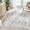 Well Woven Ancona Moroccan Tribal Diamond Grey Rug Global