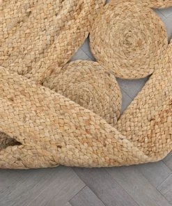 Well Woven Jute + Natural Oleana Farmhouse Jute Rug Hand-Woven Basket Weave Jute Rug Geometric Pattern Natural Color 17 Well Woven Jute + Natural Oleana Farmhouse Jute Rug Hand-Woven Basket Weave Jute Rug Geometric Pattern Natural Color