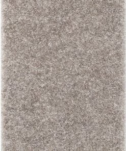 Well Woven Emerson Modern Solid Taupe Textured Shag Rug