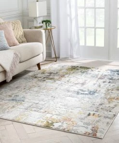Well Woven Azura Vintage Distressed Abstract Multi Rug Global