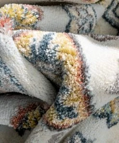 Well Woven Aryn Vintage Tribal Medallion Floral Blue Rug Global