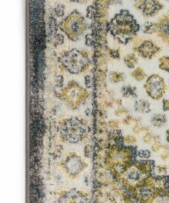 Well Woven Aryn Custom Size Runner Vintage Medallion Floral Green 27 Inch Width X Choose Your Length Hallway Runner Rug