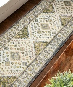 Well Woven Aryn Vintage Tribal Medallion Floral Green Rug Global