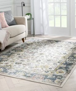 Well Woven Corinne Vintage Bohemian Oriental Ivory Rug Global