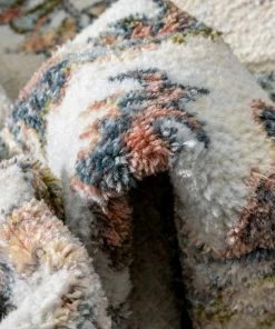 Well Woven Atlas Vintage Bohemian Oriental Floral Blue Rug