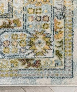 Well Woven Novalie Vintage Patchwork Botanical Border Ivory Rug